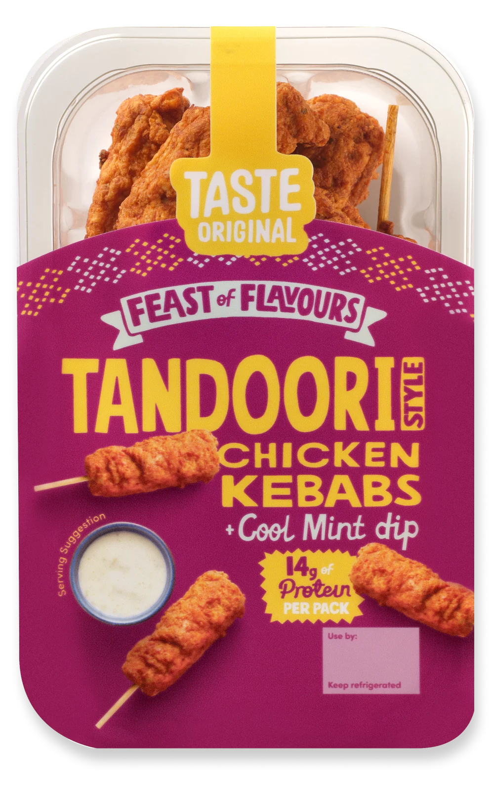 Taste Original Feast of Flavours Tandoori Style Chicken Kebabs